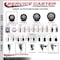 Service Caster 3'' Maroon Poly Swivel 1-3/8'' Expanding Stem Caster Total Lock Brake SCC-EXTTL20S314-PPUB-MRN-138 - alternate 3